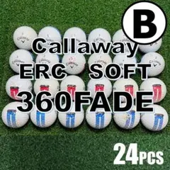 【B63】キャロウェイ ERCSOFT360FADE 色混合ロストボール 24球