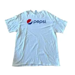 ペプシ ロゴ Tシャツ Lサイズ ホワイト　delta 00s 企業Tシャツ