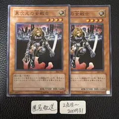 【匿名配送】0016 遊戯王 異次元の女戦士 2枚セット 304