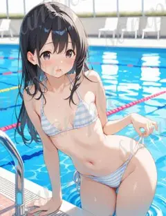 b649 かわいい イラスト アニメ A4ポスター