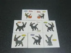 ブラッキー　８枚セット　ポケモン　デコキャラシール　第一パン