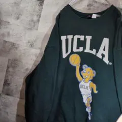 UCLAスウェットトレーナーグリーンビッグオーバーサイズXL　A29,2