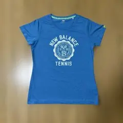 New Balance テニス ウェア　Tシャツ Mサイズ 青　レディース
