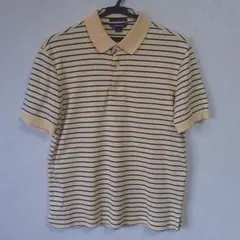 Lands' End イエロー×ネイビーポロシャツ Supimaコットン100のサムネイル