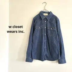 w closet wears inc. デニムシャツ 長袖　カジュアル　Ｆのサムネイル