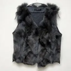 【美品】ダーマコレクション カルガンラムファー ラムレザージレ ベスト 楽天市場】【40%OFFクーポン!】カルガンラム ファー レザー ベスト