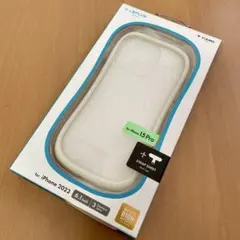 iPhone 15 Pro耐傷・耐衝撃ハイブリッドケース ホワイト