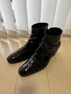 Dior Homme エディ期　05AW エナメル　ヒールブーツ黒のサムネイル