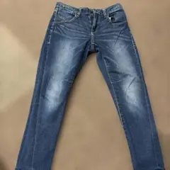 GU スキニーデニム S ダークブルー