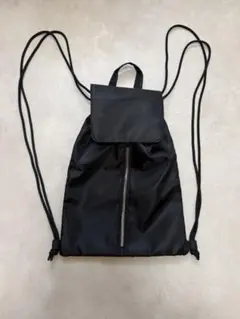 MONO-MART ナップサック リュック ブラック 韓国風 軽量 美品のサムネイル