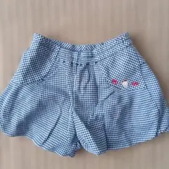 ファミリア　チェック柄ハーフパンツ 70サイズ