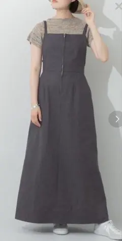 アーバンリサーチ　リネン混ジャンスカ
