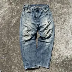 Levi's 503 クラッシュ ダメージ デニムパンツ W33L34