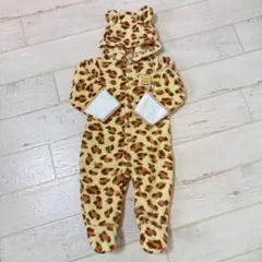 レオパード柄♡フード耳付きカバーオール(60-70)