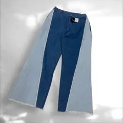 G.O.Cジーオーシー　ブーツカットデニム　フレアデニム　新品タグフリンジ（B3