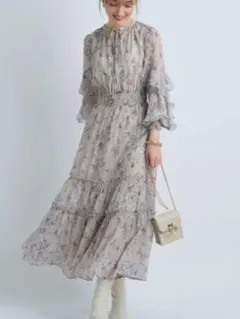 アプワイザーリッシェ　ニュアンスフラワープリントワンピース　2