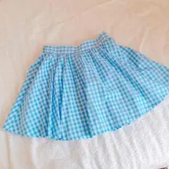 【値下げしました】ギンガムチェック フレアスカート