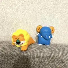 【匿名発送】たべっ子どうぶつ すやすやフィギュア らいおん ぞう
