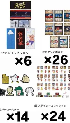 一番くじ　クレヨンしんちゃん　なつかシネマズ　F.G.H.I賞　計70点セット