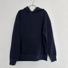 OLD GAP 前V ブランク スウェット フーディ ネイビー パーカー M