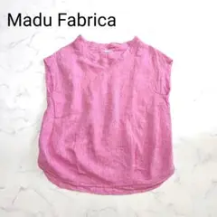 美品 マディファブリカ リネンブラウス プルオーバー 麻 ゆったり F
