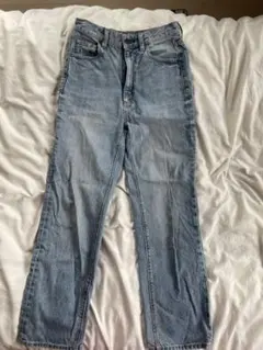 ストレートデニム パンツ ライトブルー 海外ガール Y2K 韓国ファッション