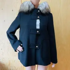 【新品】ZARA フード付きダッフルコート ピーコート