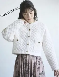 ＣＯＣＯ ＤＥＡＬ ココディール　ツイードニットカーディガン