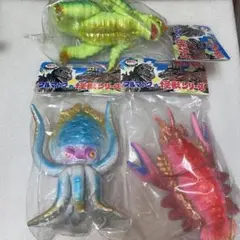昭和レトロ 当時物 ブルマァク カメーバ ソフビ 怪獣 ゴジラ 22cm