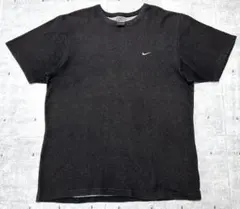 00s NIKE メッシュ素材 裏地付き Tシャツ スウォッシュ 刺繍ロゴ