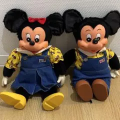 ヤングエポック ミッキー ミニー ぬいぐるみ セット ヴィンテージ タグ付き