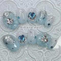 ネイルチップオーダー☆量産型地雷韓国ワンホン清楚系