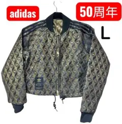50周年限定★adidas アディダス ジャケット 希少　L ブラック　ゴールド