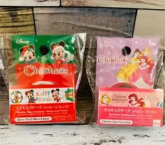ディズニー　クリスマス　マキシテープ　シール　プリンセス　ミッキー　ミニー　新品