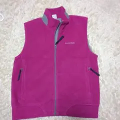 mont-bell フリースベスト ピンク 140