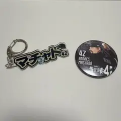 オリックス　マチャド　アクリルネームキーホルダー　缶バッジ