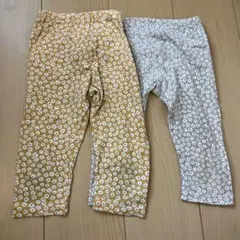 花柄レギンス 2枚セット　110cm