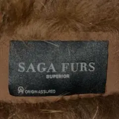 美品　SAGA FURS ブラウンファーストール