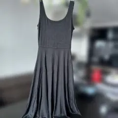 the Drop ブラックノースリーブワンピース