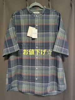 新品☆ジャーナルスタンダード　relume チェック 半袖シャツ　Lサイズのサムネイル