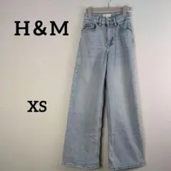H＆M レディース ハイウエスト フレアデニム ライトブルー XSのサムネイル