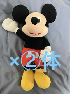 Disney ミッキーマウス ぬいぐるみ　2体セット