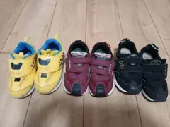 キッズスニーカー3足セット 16.0 16.5電車好きさんへ