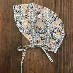 新品未使用 ハンドメイド リバティ ボンネット