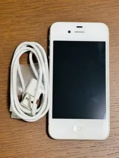 Apple iPhone 4S ホワイト 本体 USBケーブル付き