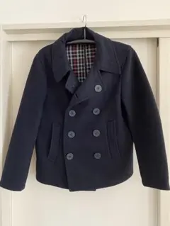 SOPHNET. ネイビー ダブルブレスト ピーコート