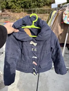 petit main ネイビー 中綿コート