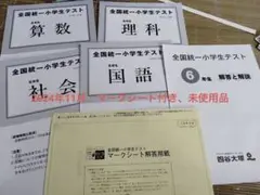 2024年11月　全国統一小学生テスト6年生 四谷大塚 マークシート付き
