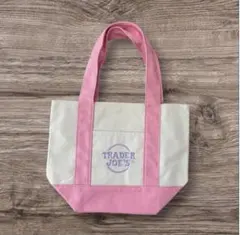 【TRADERJOE’S】トレーダージョーズ ミニトートバッグ　ピンク