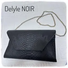 ショルダーバッグ　Delyle NOIR デイライルノアール　クロコ　黒チェーンのサムネイル